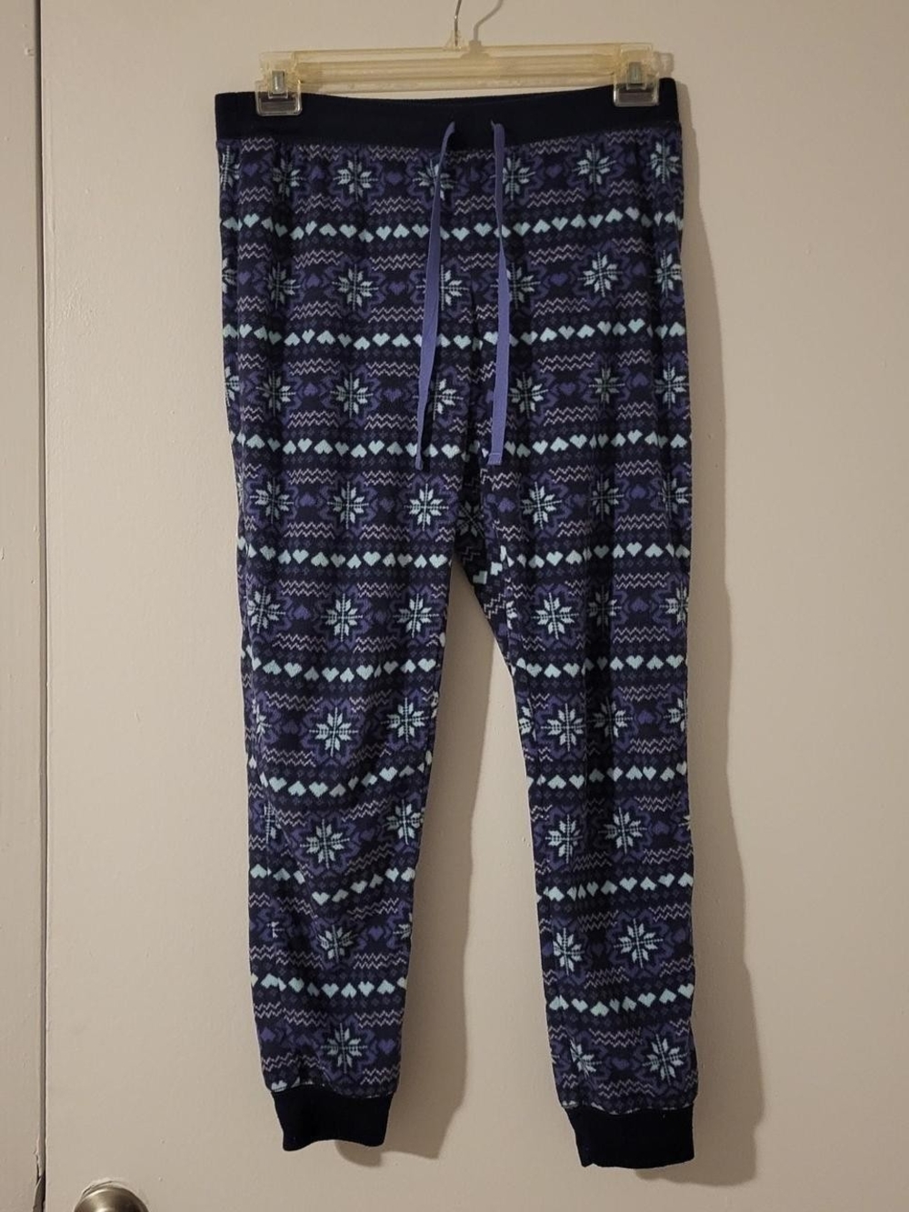 SO Navy & Light Blue Fair Isle Pajama Joggers